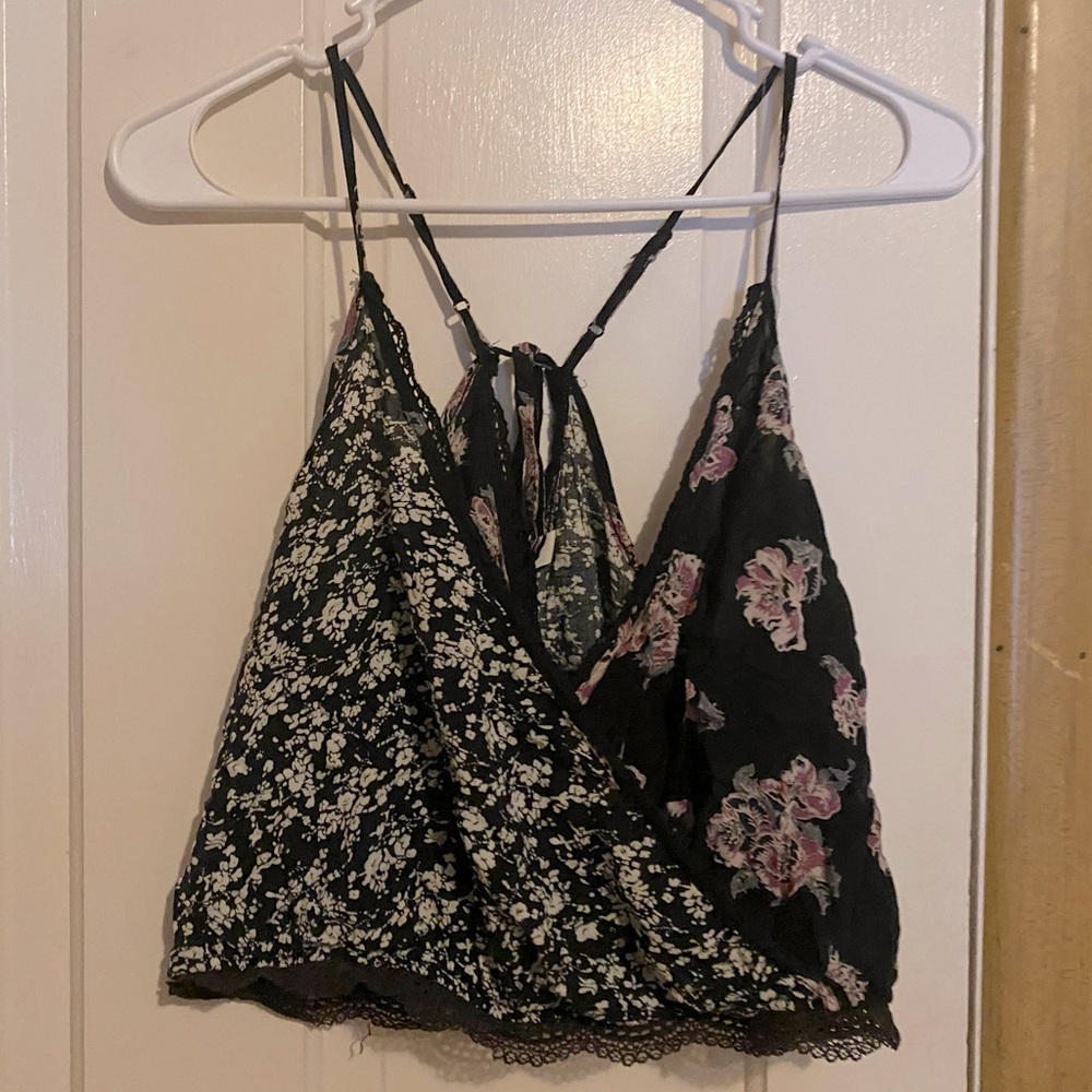 Free People Floral Patchwork Cami Tank